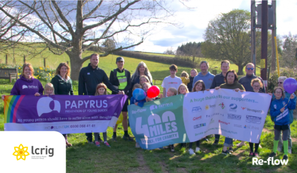 Re-flow co-founder & MD completes 400-mile charity run for PAPYRUS