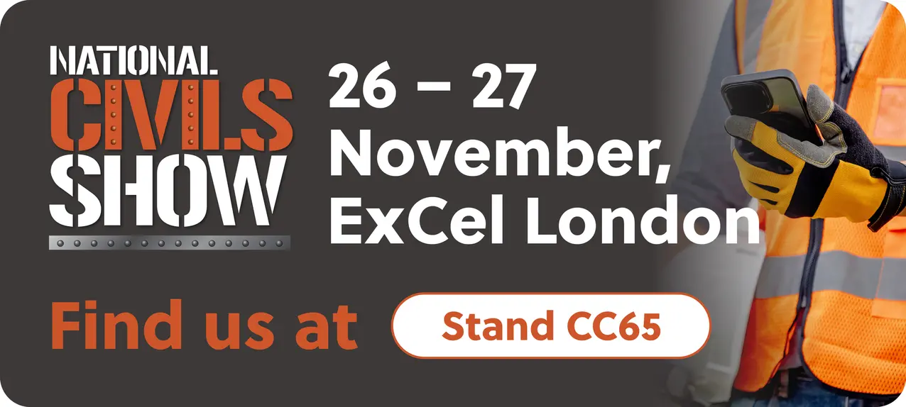 National Civils show landing page tablet