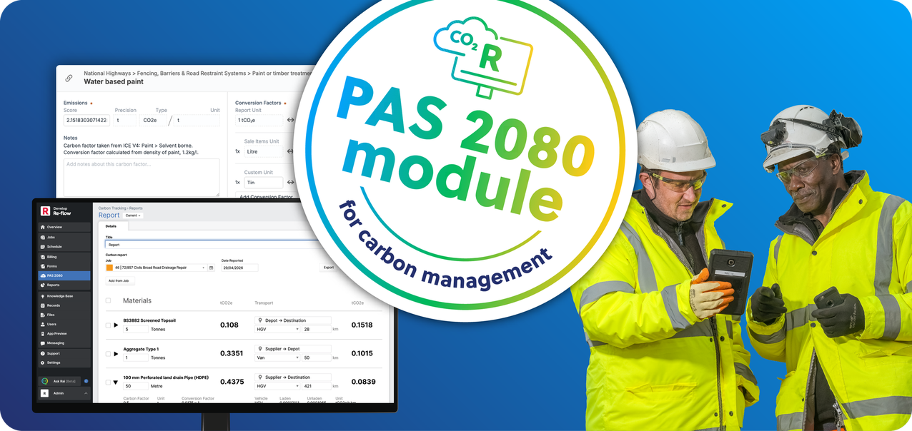 PAS 2080 landing page Mobile