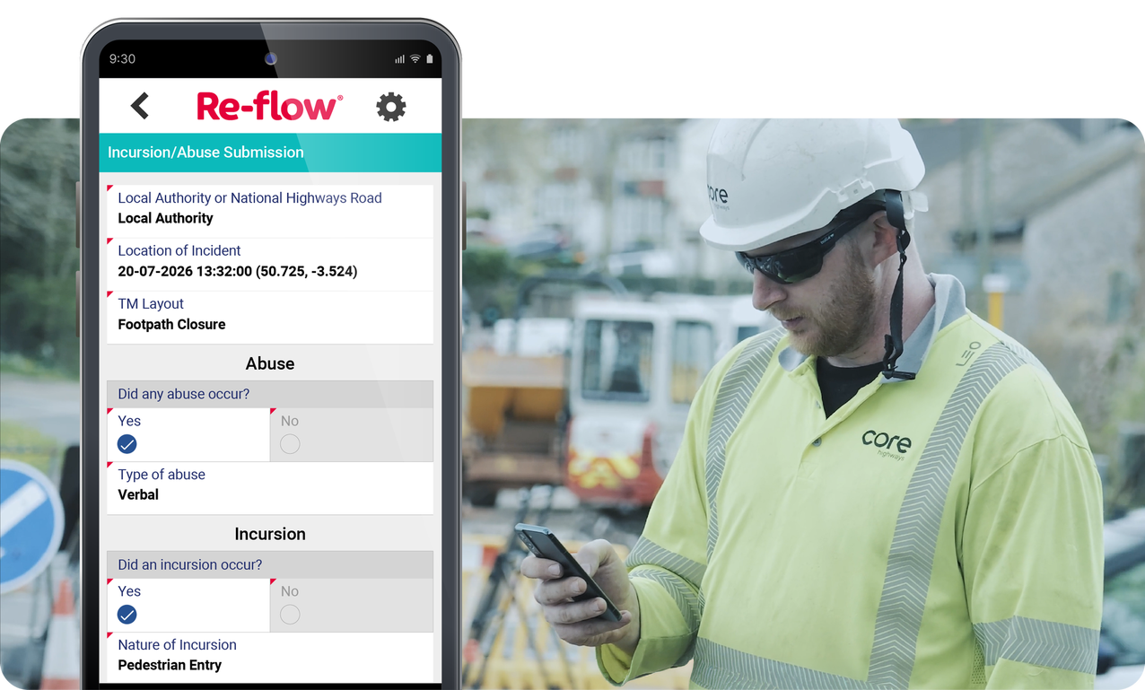 Roadworker Abuse Landing page Image 4 Form mock