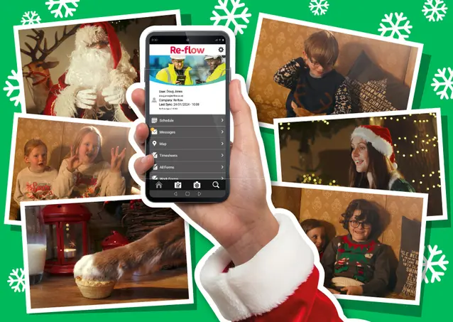 Santa Holding Phone