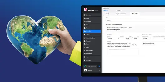Capture PAS 2080 data through everyday workflows – use operations software built for your sector